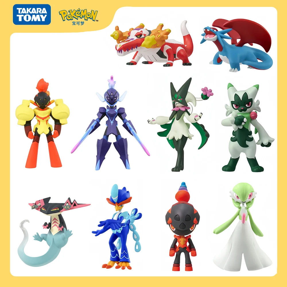 Ceruledge Charcadet Salamence Original Pokemon Figures Model Toy Meowscarada Dragapult Anime PVC Statue Collectible Doll Gifts