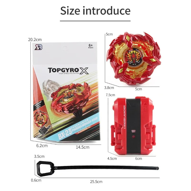 Takara Tomy Beyblades Burst Burst Gyro X Toy BX-23 Phoenix BX-26 Unicorn Combat Gyro with Transmitter