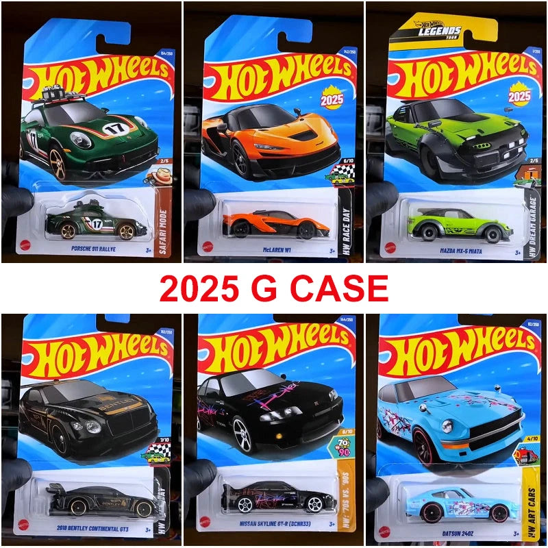 2025 G Hot Wheels Car Let's Race 1/64 Diecast Toys Boys Fast & Furious Batmobile Datsun McLaren Nissan Skyline GTR Vehicle Model