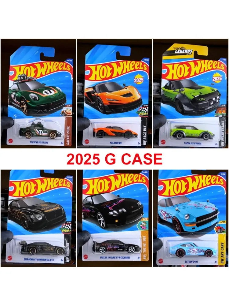 2025 G Hot Wheels Car Let's Race 1/64 Diecast Toys Boys Fast & Furious Batmobile Datsun McLaren Nissan Skyline GTR Vehicle Model
