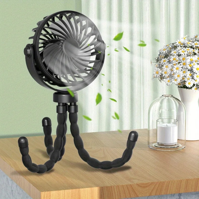 Mini handheld small fan, with three speed regulation and strong endurance, suitable for indoor and outdoor use