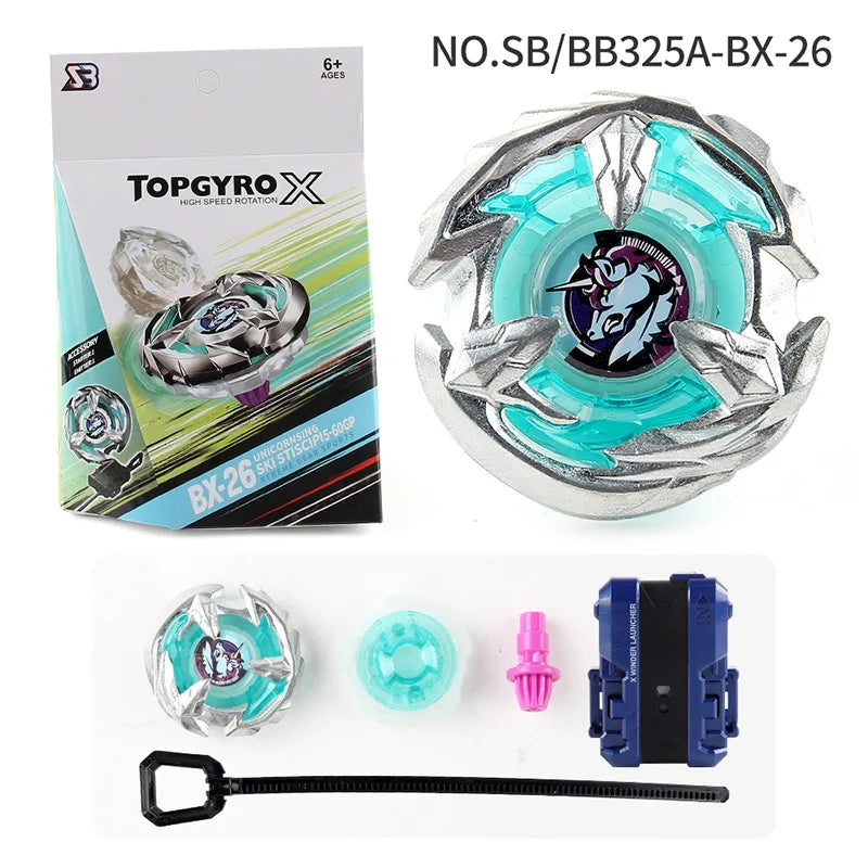 Takara Tomy Beyblades Burst Burst Gyro X Toy BX-23 Phoenix BX-26 Unicorn Combat Gyro with Transmitter
