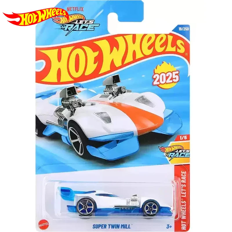 2025A Original Hot Wheels Car 1/64 Metal Diecast Let's Race Super Twin Mill Simulated Vehicle Toys Model for Boys Birthday Gift